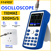 FNIRSI 1C15 Professional Digital Oscilloscope 110MHz Analog Bandwidth 500MS/s Sampling Rate Supports 1Khz Square Wave 400V