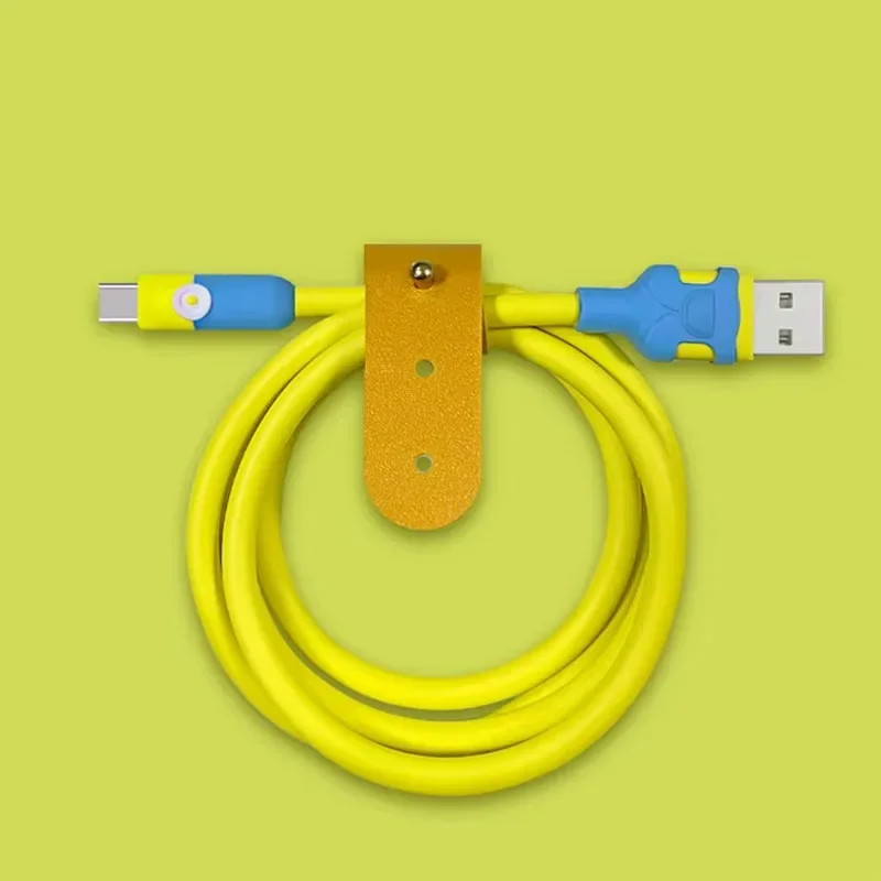 6A USB C كابل السائل لينة سيليكون بيانات الحبل شحن سريع لسامسونج هواوي Xiaomi 1M 1.5M 2M سلك شاحن الهاتف المحمول #3