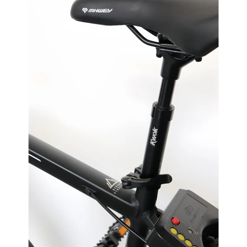 KWOK Mountain Bike Aluminum Alloy Shock Absorbing Seatpost Extended Soft/Hard Adjustable Bicycle Seatpost 27.2/350mm