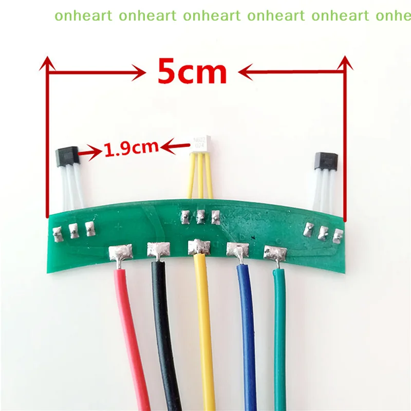 [C]2-Wheels Electric Vehicles Motor Hall Sensor With Board Cable 213 Motor Hall Sensor 60 Degree For Element E-Bike