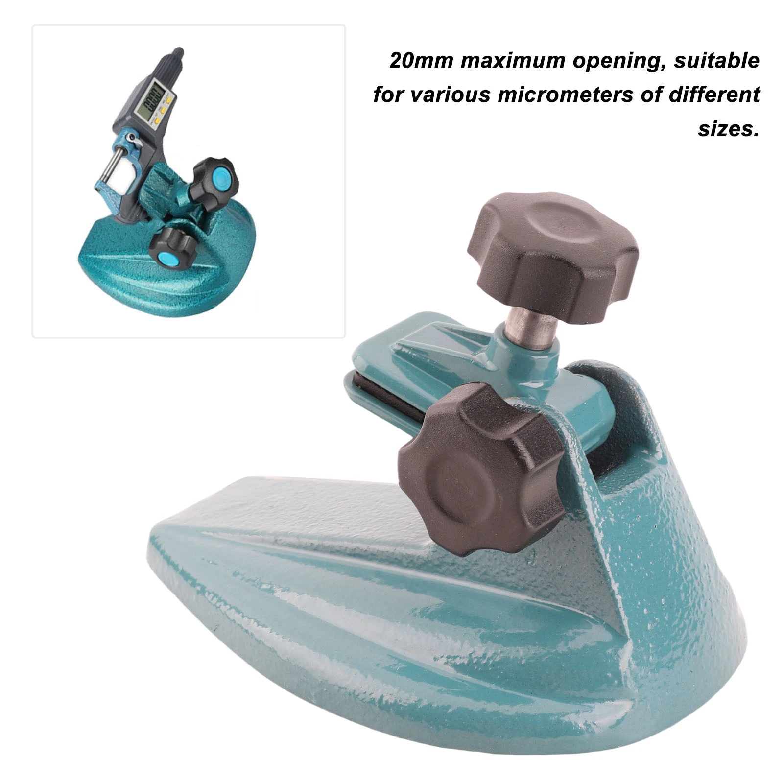 

Micro Meter Base, Micrometer Stand Holder Fixture Alloy Steel Bracket Adjustable Fixing Base Tool for Working