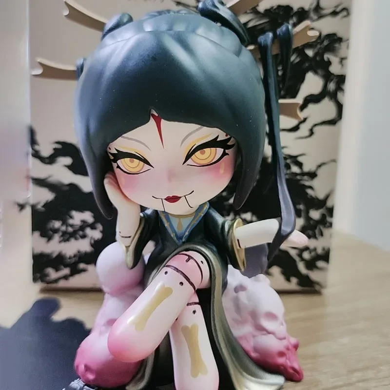 Kayla'x série de conto de fadas escuro caixa cega anime figura estilo horrível estatueta de ação caixa mistério modelo ornamento caixa surpresa brinquedo