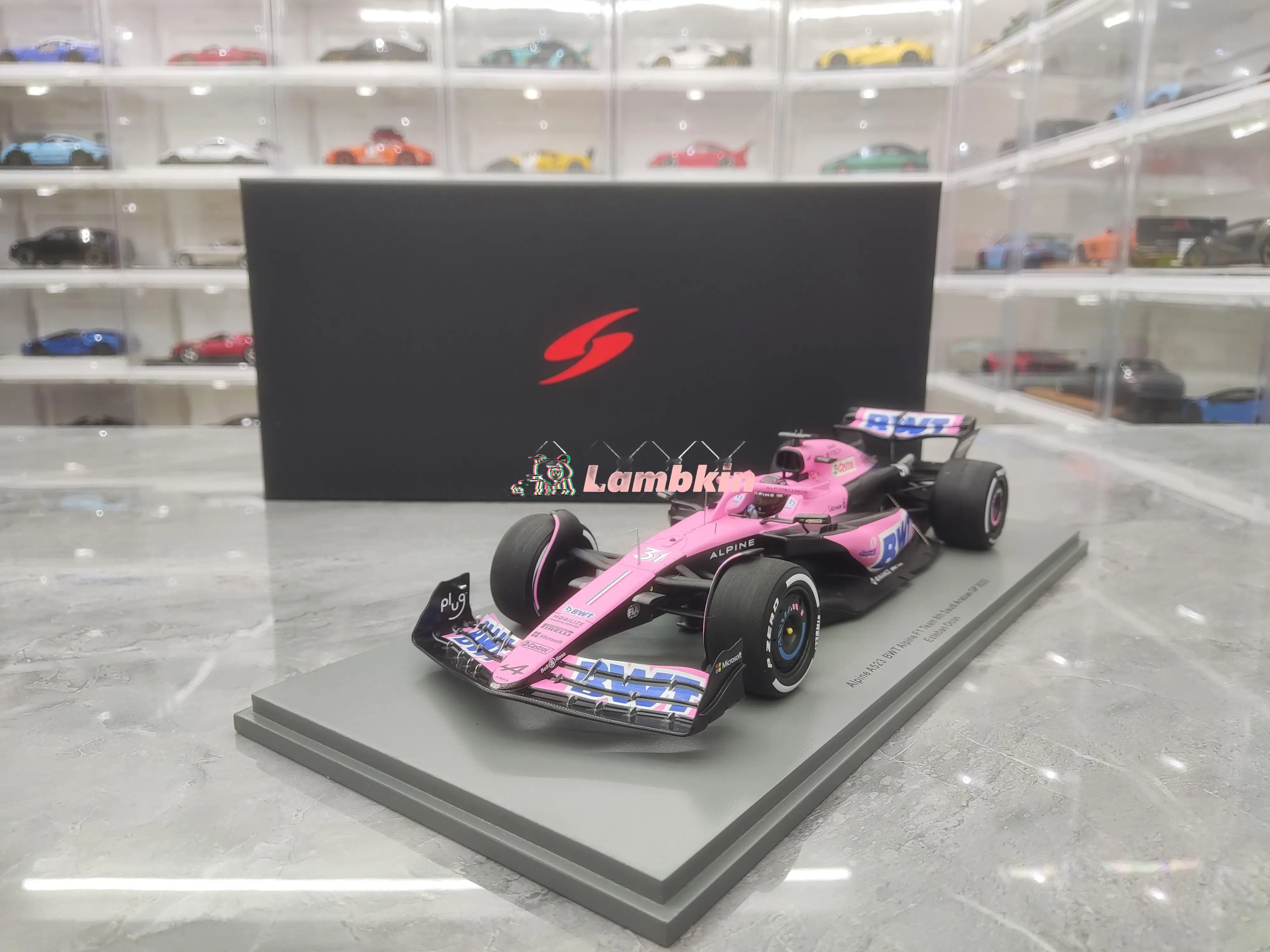 Spark 1:18 For 2023 Saudi Arabia Alpine BWT Racing Team A523 No.31 Ocon F1 Simulation Model