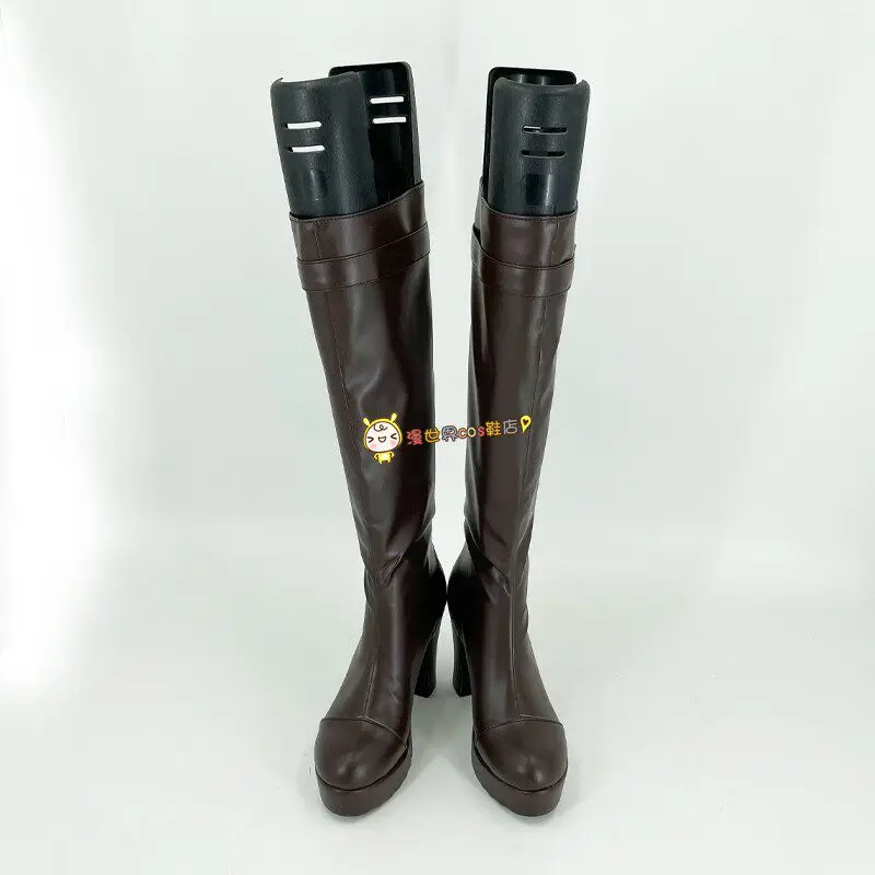 Jill Valentine Cosplay Shoes Boots for Girls Halloween Party Cosplay