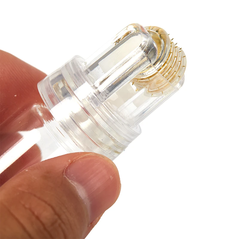 Rodillo Facial de Microagujas de Titanio de 64 Pines y 0.25mm, con Tubo de Gel, para Hidratación de la Piel
