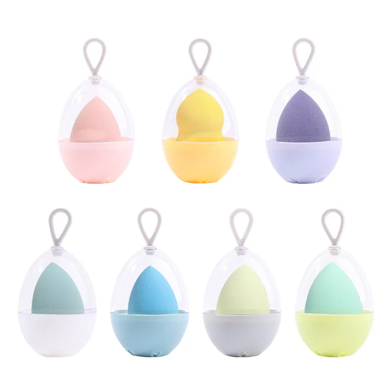 Beauty Egg Dry Wet Dual Use Makeup Sponge Egg Sling Egg Shell Storage Box Set strumenti per il trucco accessori cosmetici soffio di polvere