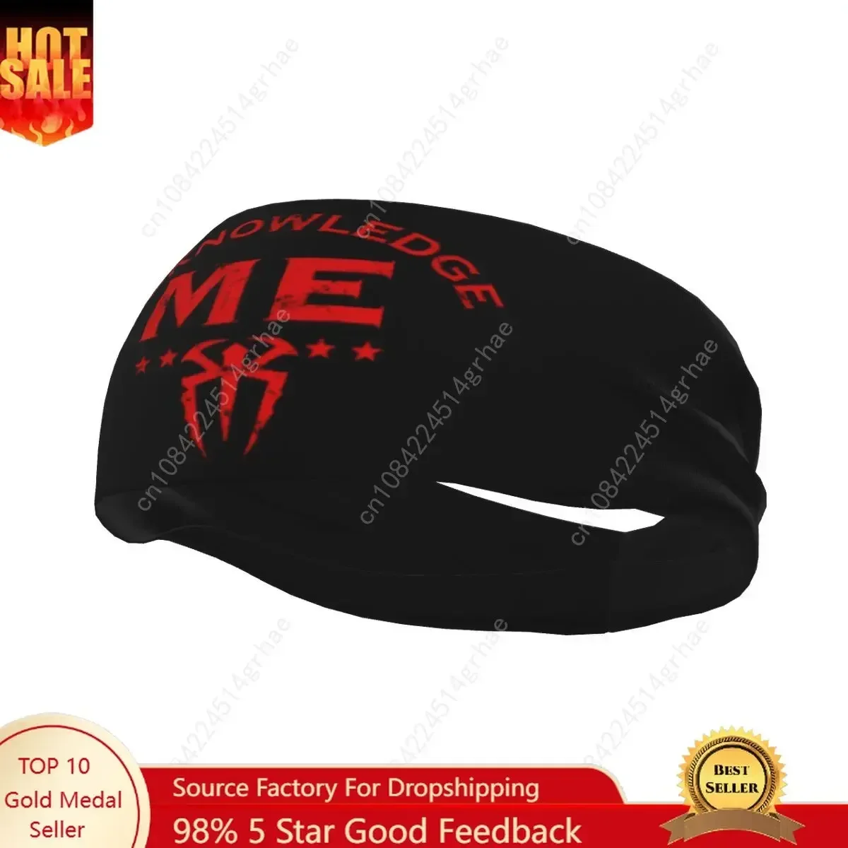 

Romans Headband Headwrap Atlanta Acknowledge Me Reigns Hair Band Yoga Running Sweatband Sports Safety for Women Men
