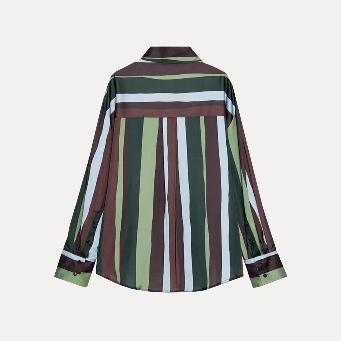 Damska modna bluzka w paski, uniwersalna, elegancka, codzienna, długa, młodzieżowa, do noszenia na co dzień, nowość 2025.