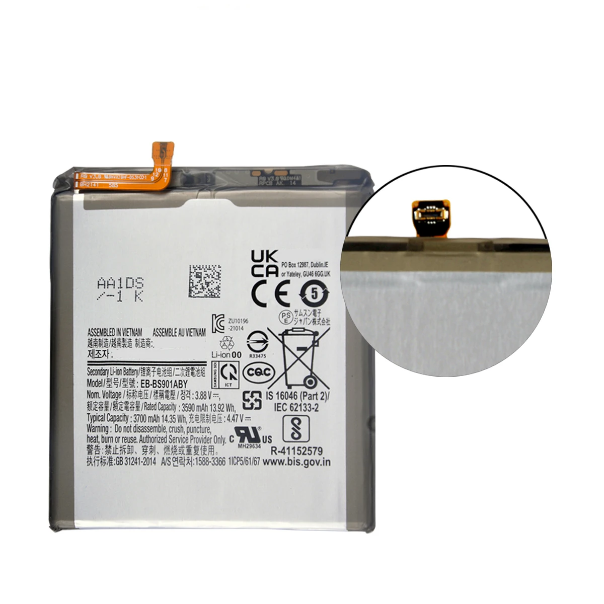 2024 years Brand New EB-BS901ABY 3700mAh High Quality Replacement Battery For Samsung Galaxy S22