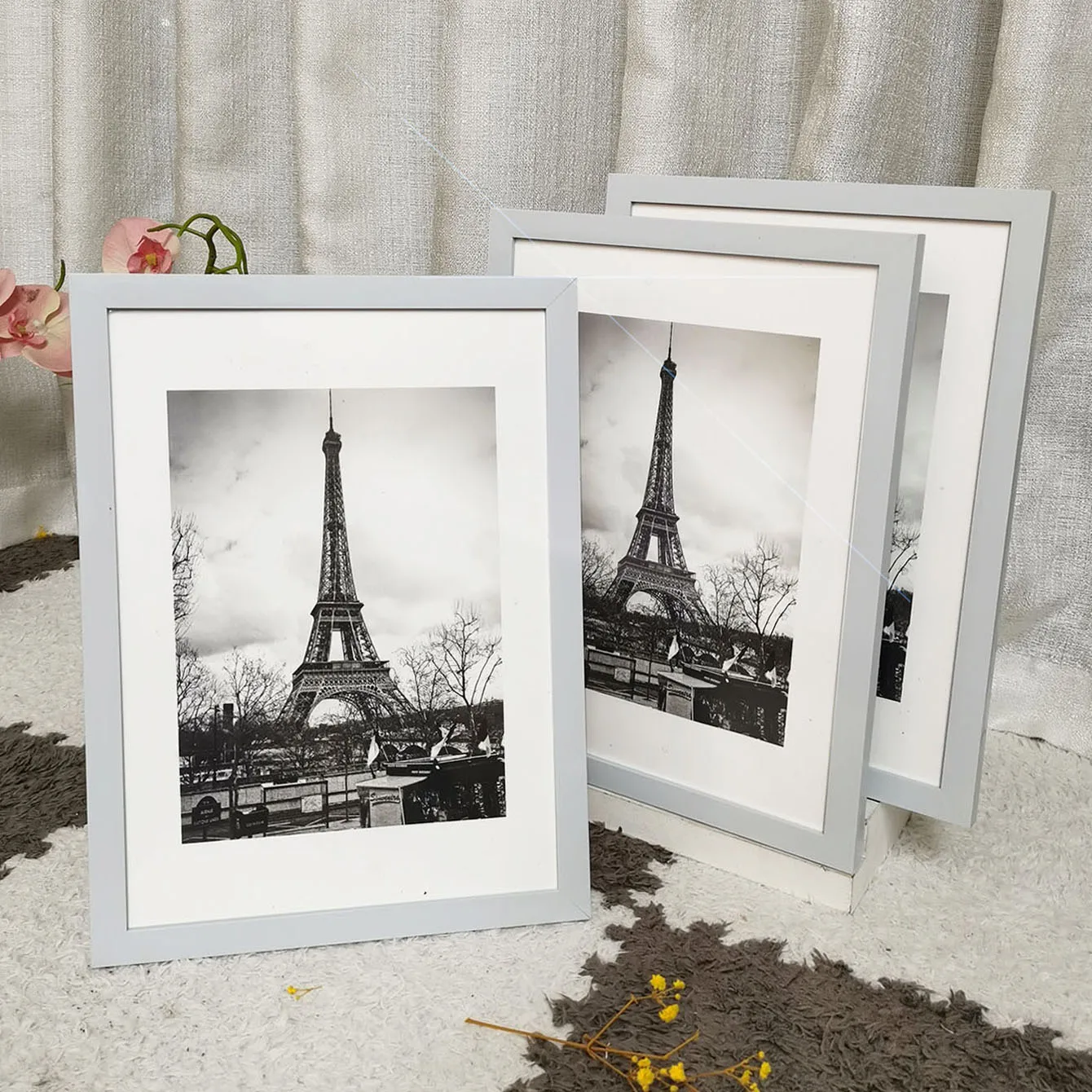 3 Pack Photo Frames Set PVC | Stand or Hang | Gift & Holiday Decoration | Home Decor Accessories Commemorative Picture frames