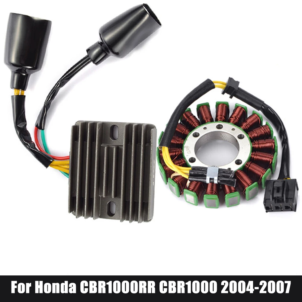 

12V Regulator Rectifier and Motorcycle Stator Coil sets For Honda CBR1000RR CBR1000 2004 2005 2006 2007 CBR 1000 1000RR 04-2007