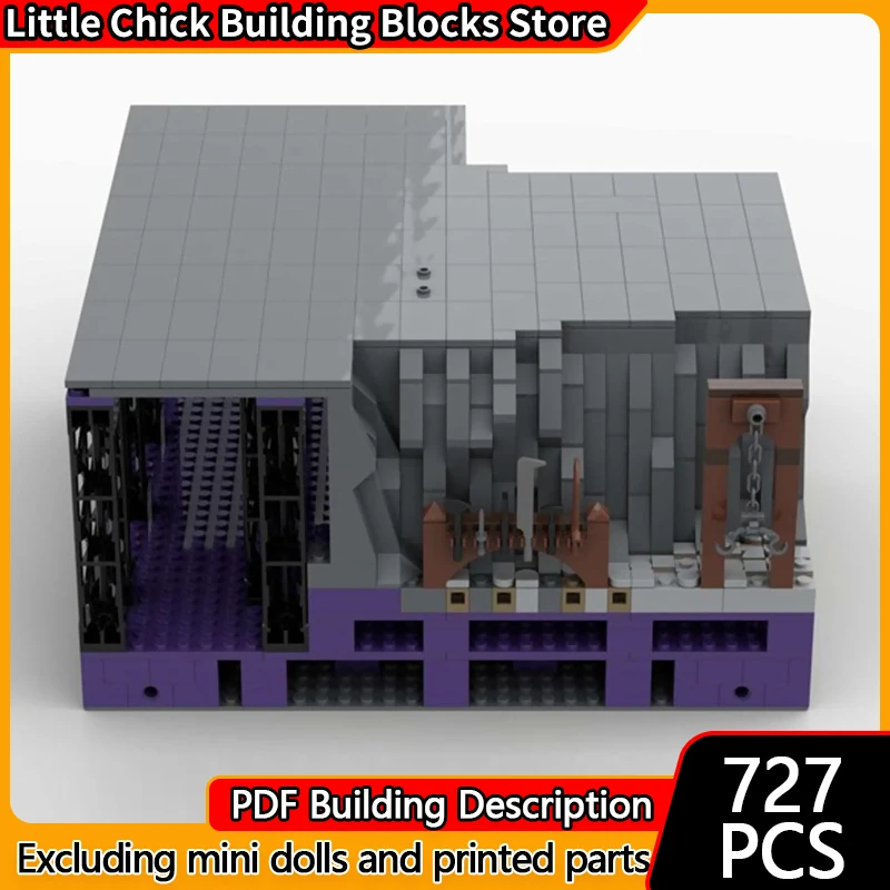 

Medieval Castle Model MOC Building Bricks Substructure And Torture Chamber Modular Technology Children Gifts Assemble Toys Suit