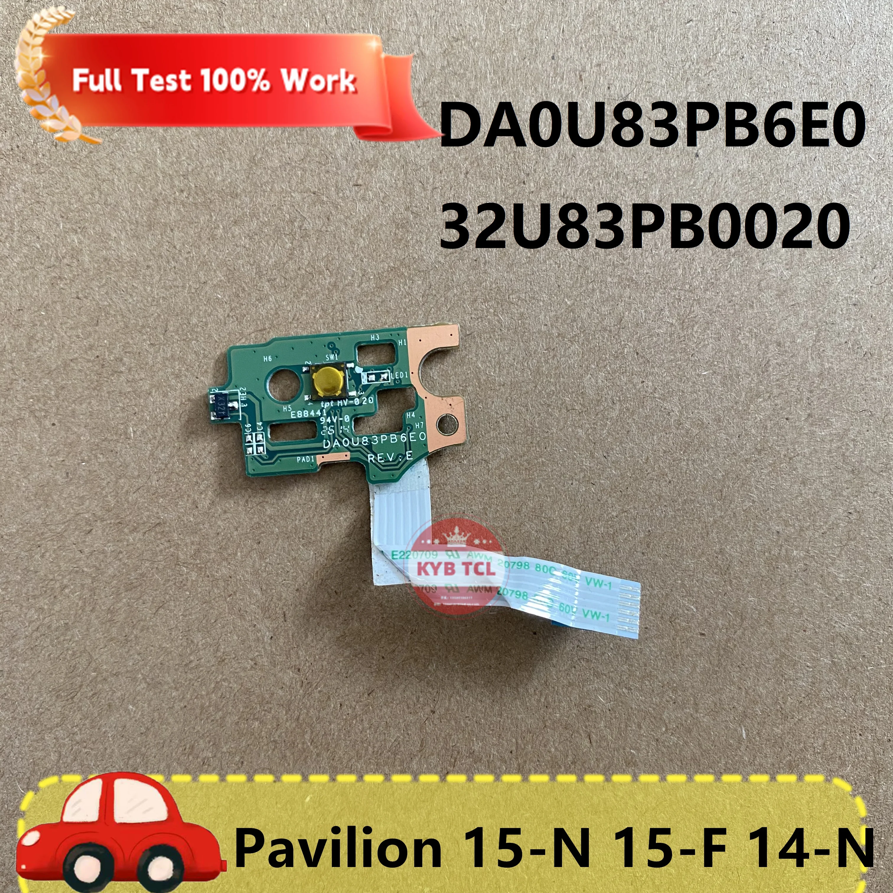 Notebook DA0U83PB6E0 Laptop Power Button Board w Cable For HP Pavilion 15-N 15-F 14-N 15-no13dx 15-f033wm 15-F272WM 15-F010WM