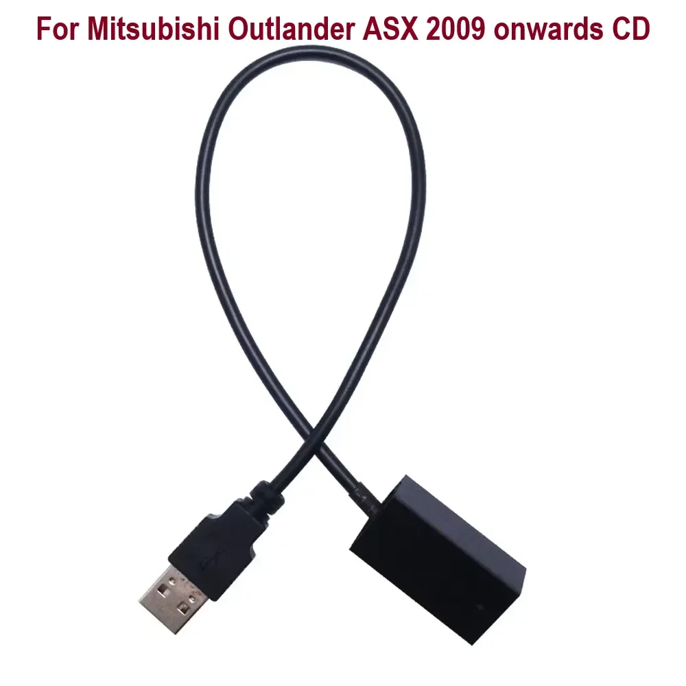 For MITSUBISHI Outlander/ASX/Lancer 2009~Onward  USB AUX Extension Adapter Cable Wire OEM Head Unit Audio Media Music System