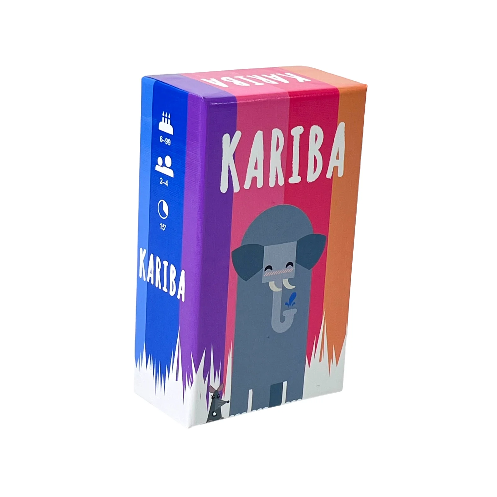Board Game KARIBA: Portable Small Box Travel Game, Simple Rules, Hilarious Fun, Family Party Night Card Game