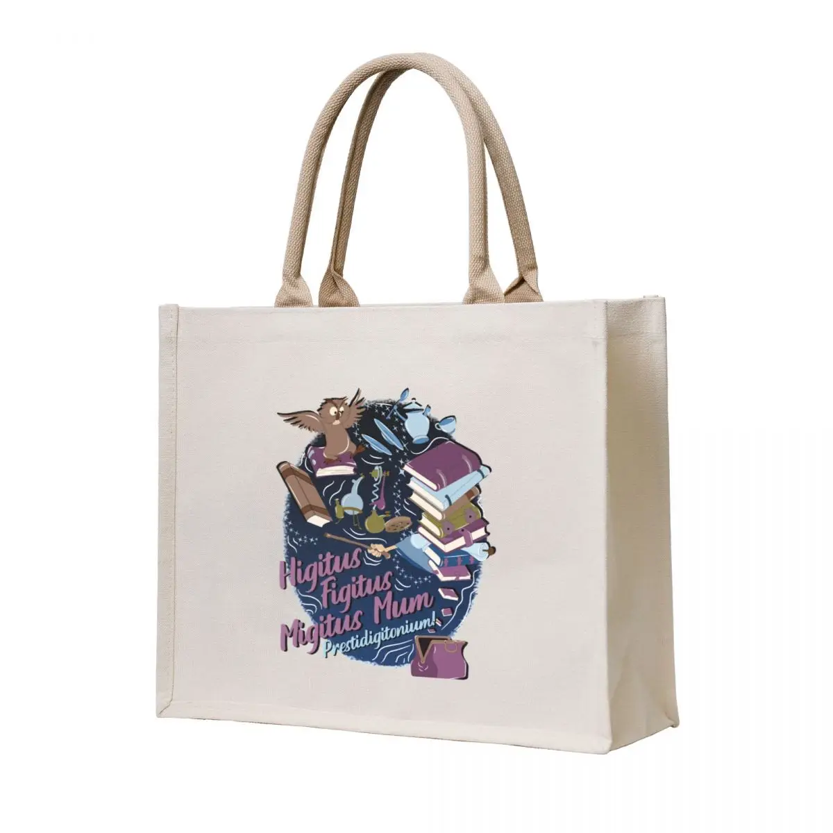 

Higitus Figitus Tote Bag bags for women Canvas reusable shopping bags Beach bag