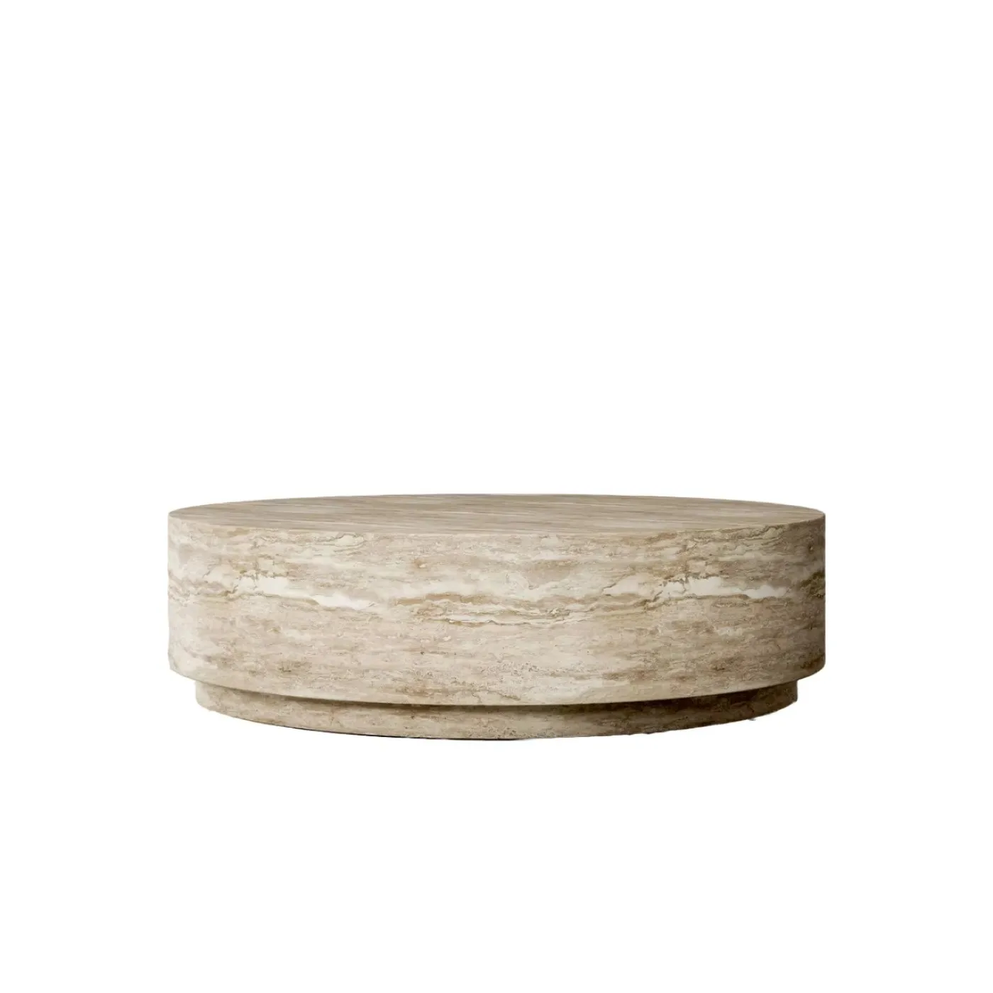 

#@Marble Plinth Cement Side Coffee Table Top Concrete Center Table Marble Stone Travertine Round Coffee Table