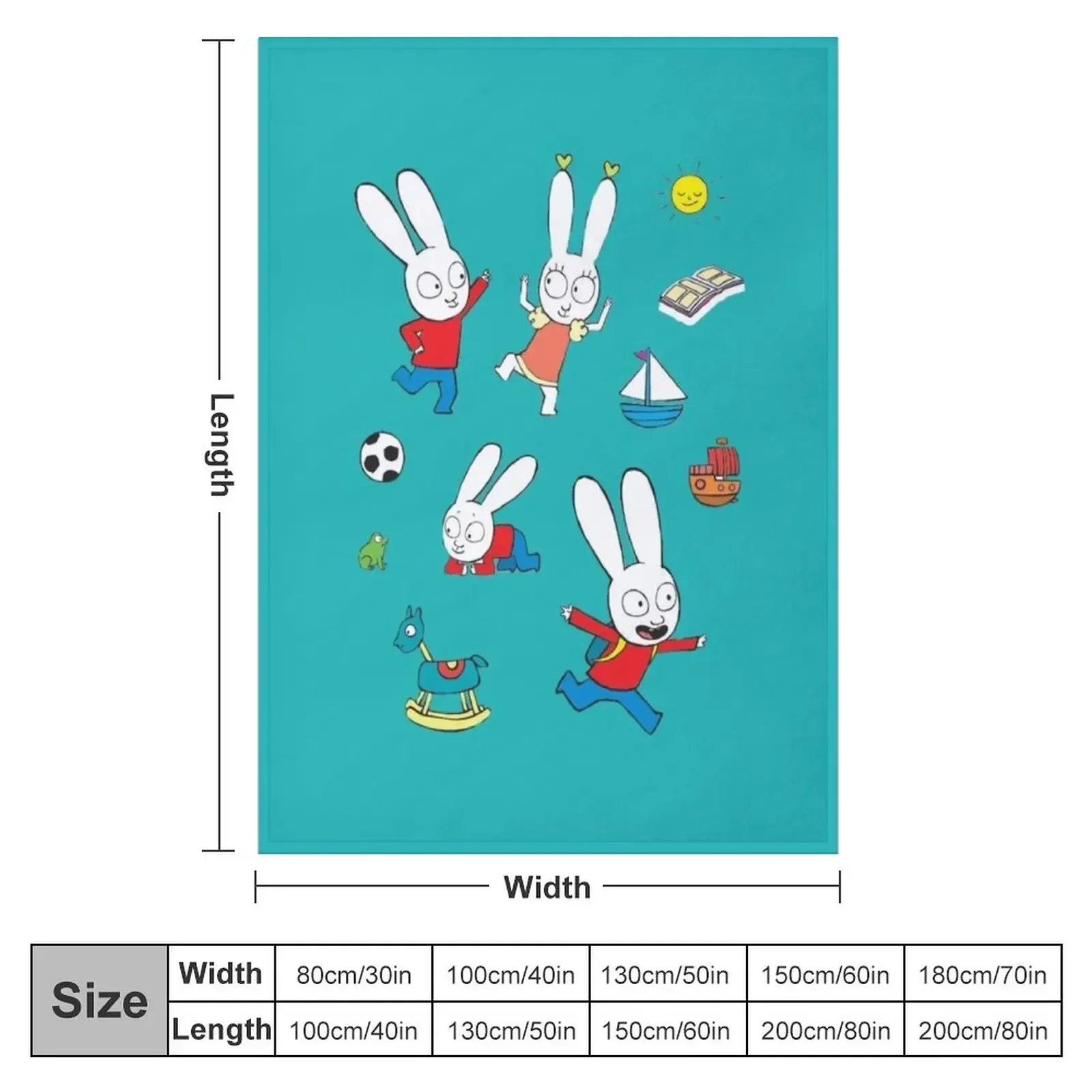 cool simon super rabbit Throw Blanket Hair blankets and throws Cute Blankets