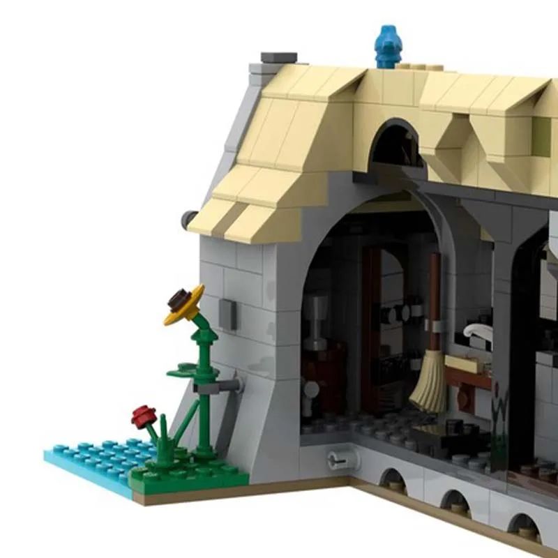 998-teiliges City Street Vinedresser's Half Timbered MOC Modulares Baustein-Modell Technologie DIY Jungen-Spielzeug Weihnachtsgeschenk