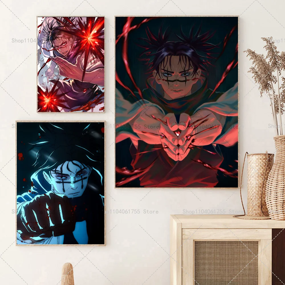 1PC Anime Jujutsu Kaisen Choso Poster Self-adhesive Art Waterproof Paper Sticker Coffee House Bar Room Wall Decor