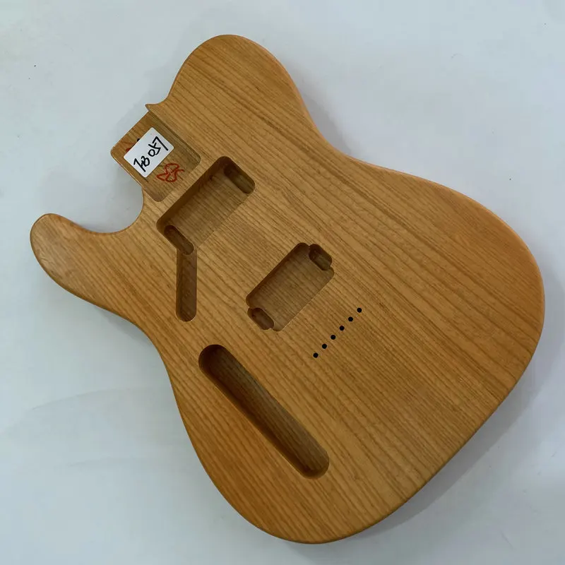 

FB057 Left Hand Tele Electric Guitar Unfinished TL Guitar Body String Through Body in Solid Ash Wood Left Hand Version Replace