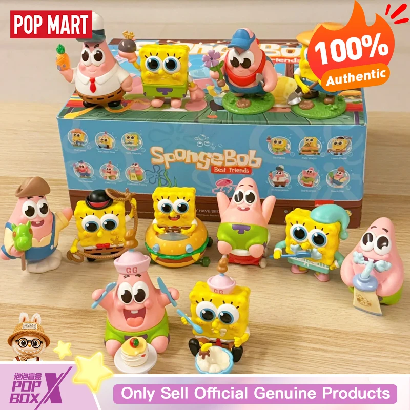本物のPOPMARTスポンジ・ボブ・スクエアパンツベストフレンズシリーズ