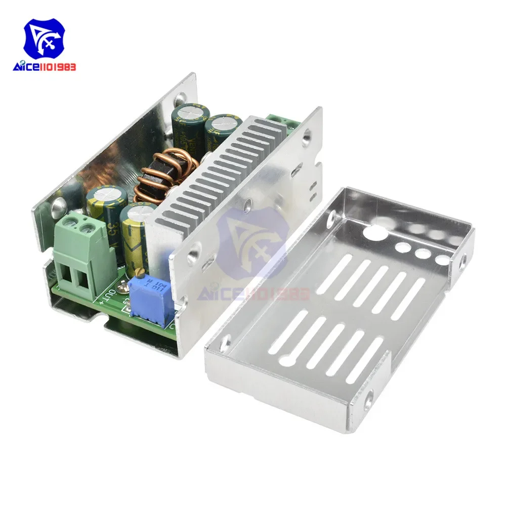 Diymore DC 60V 15A 200W DC-DC 8-55V a 1-36V convertitore Step-Down modulo di alimentazione Buck regolatore di tensione regolabile con custodia