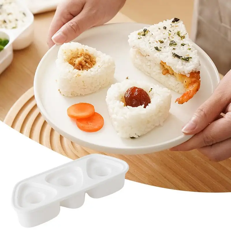 Triangle Rice Ball Mold Triangular Sushi Maker Mold Rice Ball Food Press Sushi Mold For Kids Onigiri Rice Mold Food-Grade For