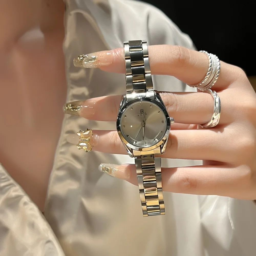

Zml women's watch: new, stylish, high-end, exquisite, versatile, stainless steel band, minimalist, professional