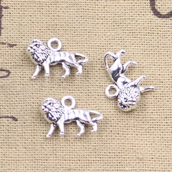 20pcs Charms Animal Lion 12x18mm Antique Silver Color Pendants DIY Crafts Making Findings Handmade Tibetan Jewelry