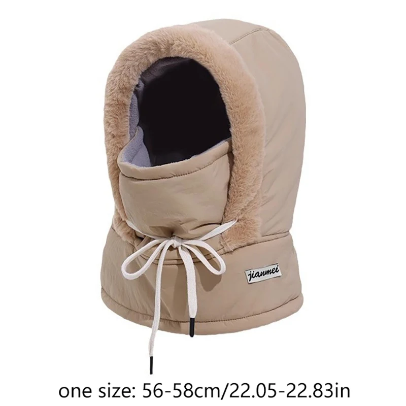 غطاء رأس محبوك بالاكلافا الشتوي للجنسين - قناع وجه كامل مقاوم للرياح مع رباط، أغطية رأس لركوب الدراجات النارية، قبعة دافئة للطقس البارد