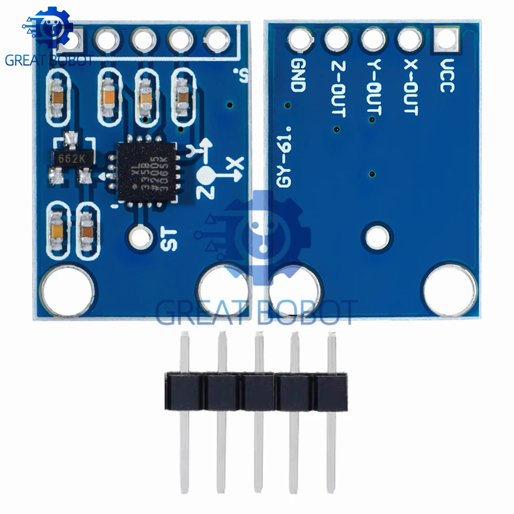 BS GY - 61 ADXL335 3 - مقياس التسارع التناظري للمحور - محول زاوية مع نطاق جهد 3 فولت - 5 فولت