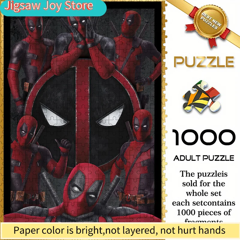 

Бесшовный пазл на тему Marvel Z11.3-67, Дэдпул: Мультивселенная, увлекательная сборка, художественный дизайн - прочный, толстый пазл для самостоятельной сборки, рекламный.