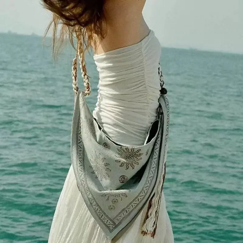 

Fashion Bohemian Crossbody Bag Women's Ethnic Style Tassel Handbag Feminina Single Shoulder Bag
