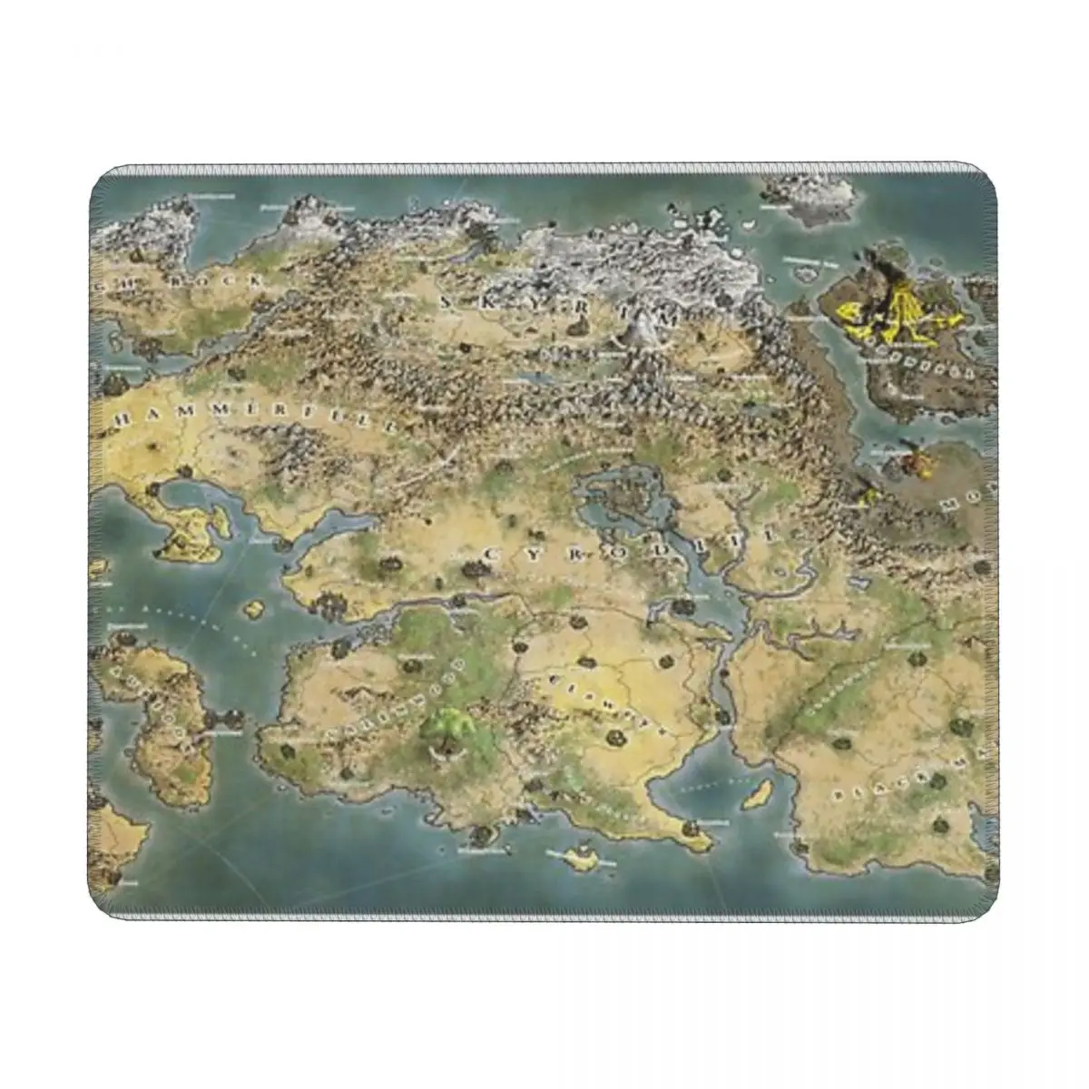 

Tamriel Map Mouse Pad Computer Laptop Non-slip Keyboard Desk Mat Mousepad