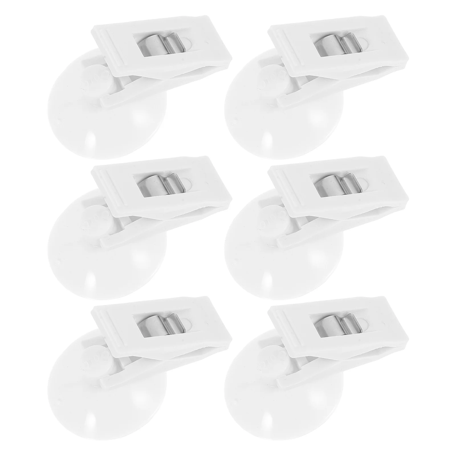 6pcs Multifunctional Cup Clips Strong Adhesive Car Sunshade ganizer Refrigerator Notes Holder Rubber Plastic Set