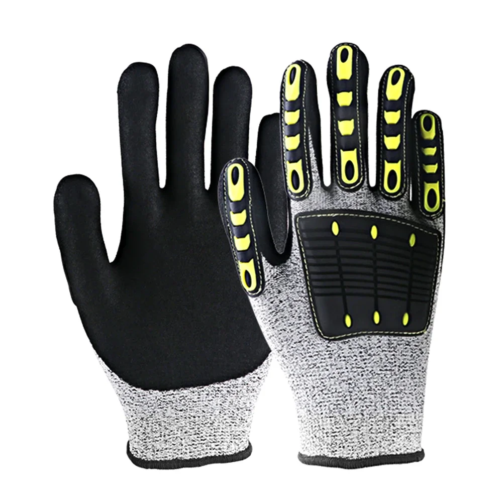 

Mechanical TPR Anti Cutting Gloves Anti-vibration Anti-smashing Anti-collision Gloves Outdoor Cycling Rescue Safety Work Gloves