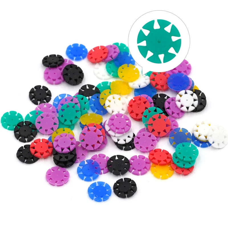 100pcs/bag Dental Endo Root Canal File Disinfection Marking Circle Ring Endo Files Stoppers Circle Counters Dental Materials