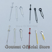 Goutent White Silver Watch Hands Fit ETA 2836 2824 DG2813 3804 Miyota 8215 821A NH35 NH36 Movement Green Luminous