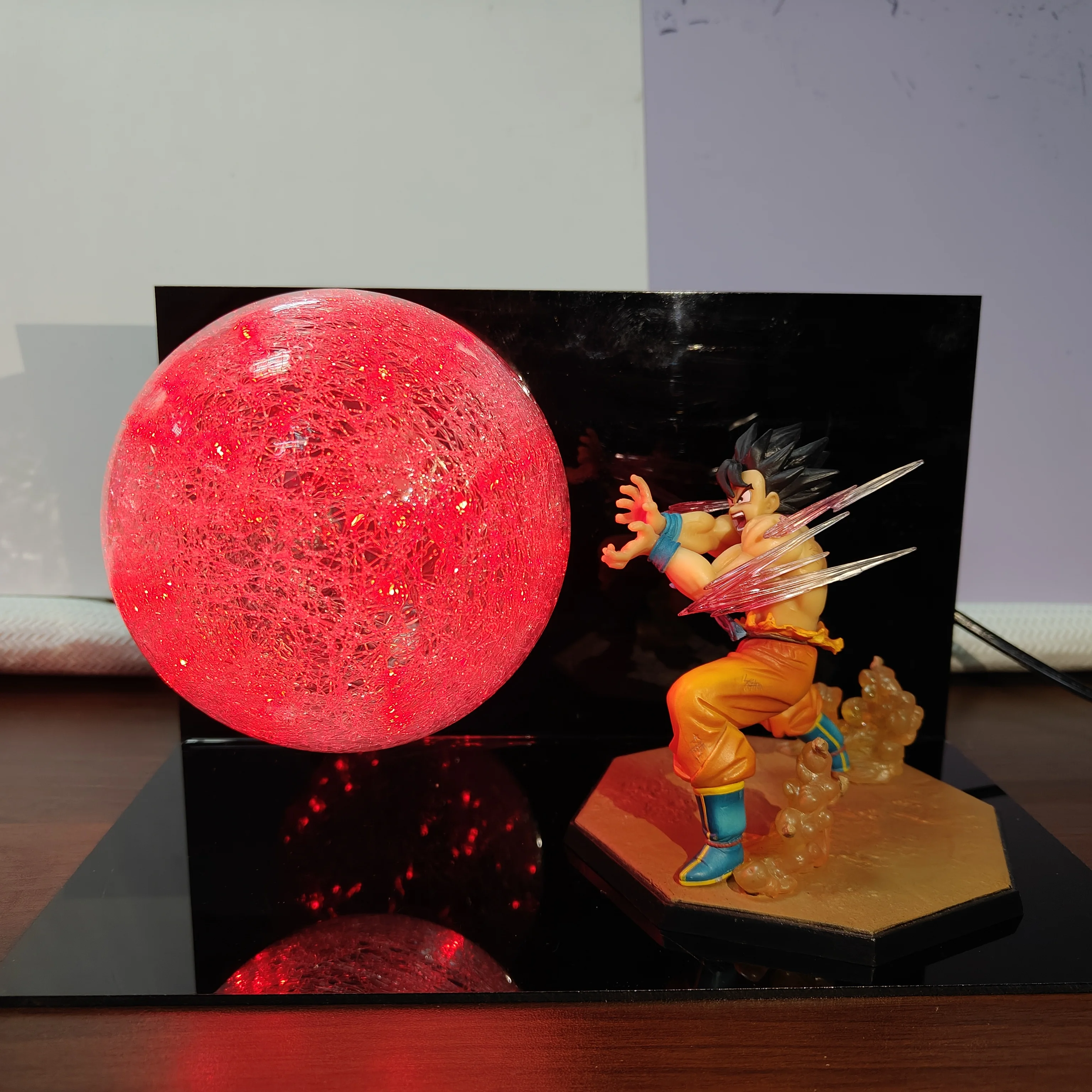 

Dragon Ball Z Anime Son Goku Kaiouken Kamehameha Led Lamp DIY Action Figurine Toys Dragon Ball Super PVC Model Collection