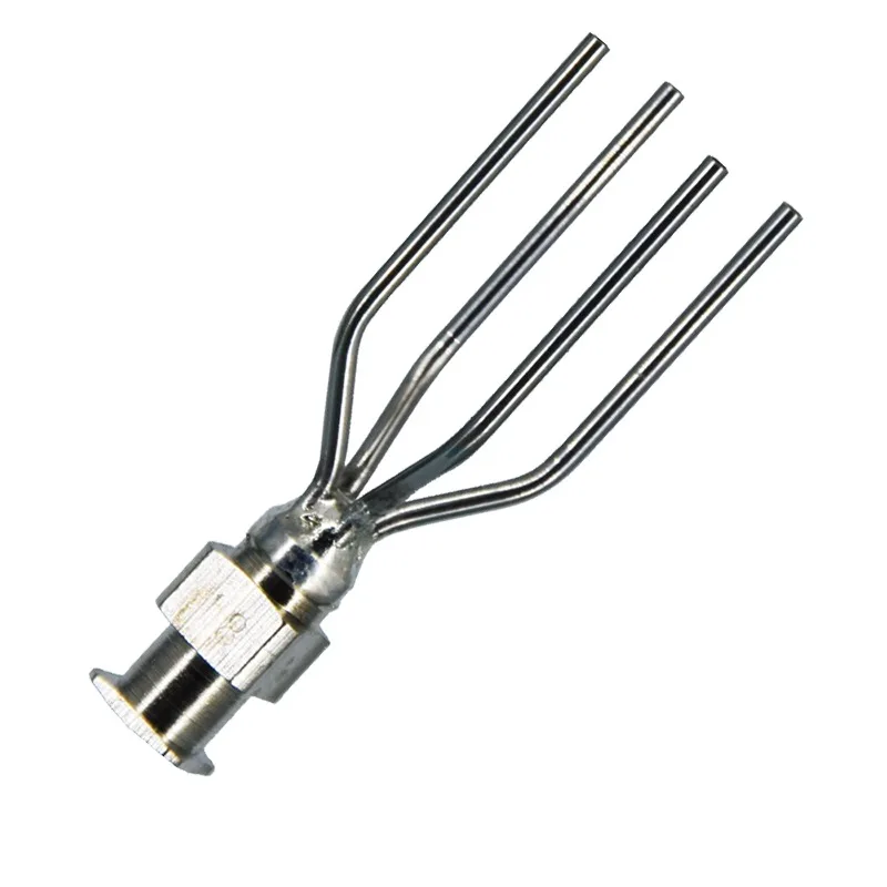 Full Metal Stainless Steel 4-Tube 8-Shape Nozzle Precision Automatic Dispenser 4-Claw Multi-Tube