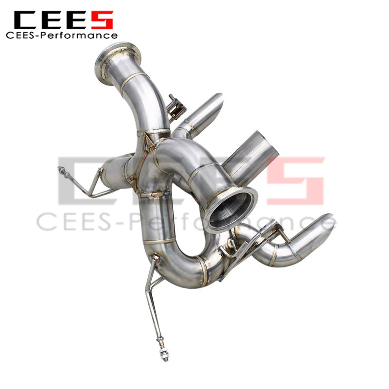 CEES Straight-through Exhaust System for Bugatti Veyron W16 8.0T 2006-2015 Supersport Car Axle Back Race Exhaust SUS304 Pipes