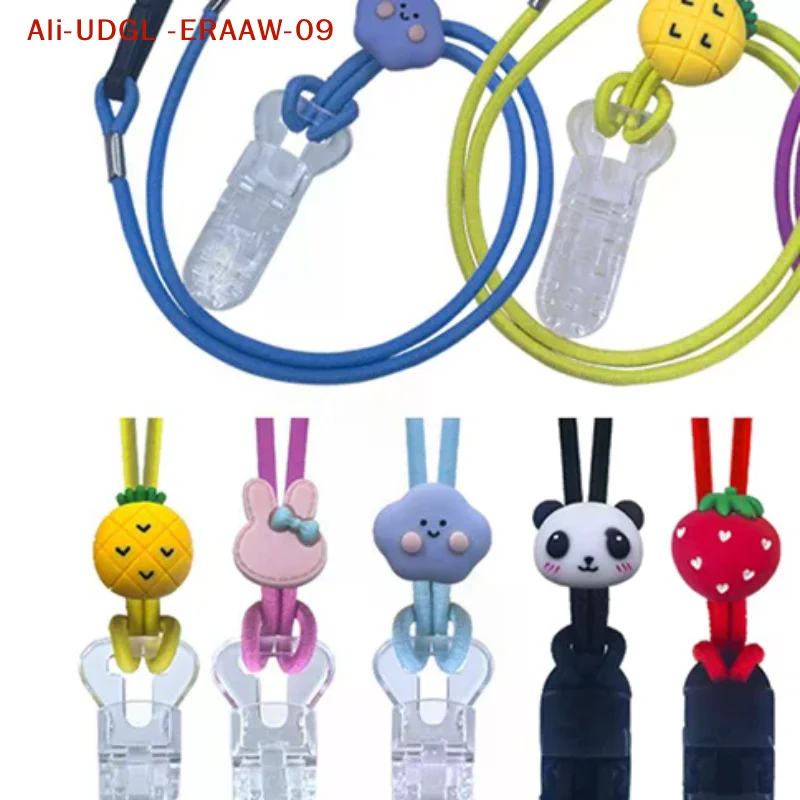 24CM Hearing Aid Rope Lanyard Cartoon Cute BTE Hearing Aid Clip Holder For Children Kids Elderly Anti Lost Double Ear