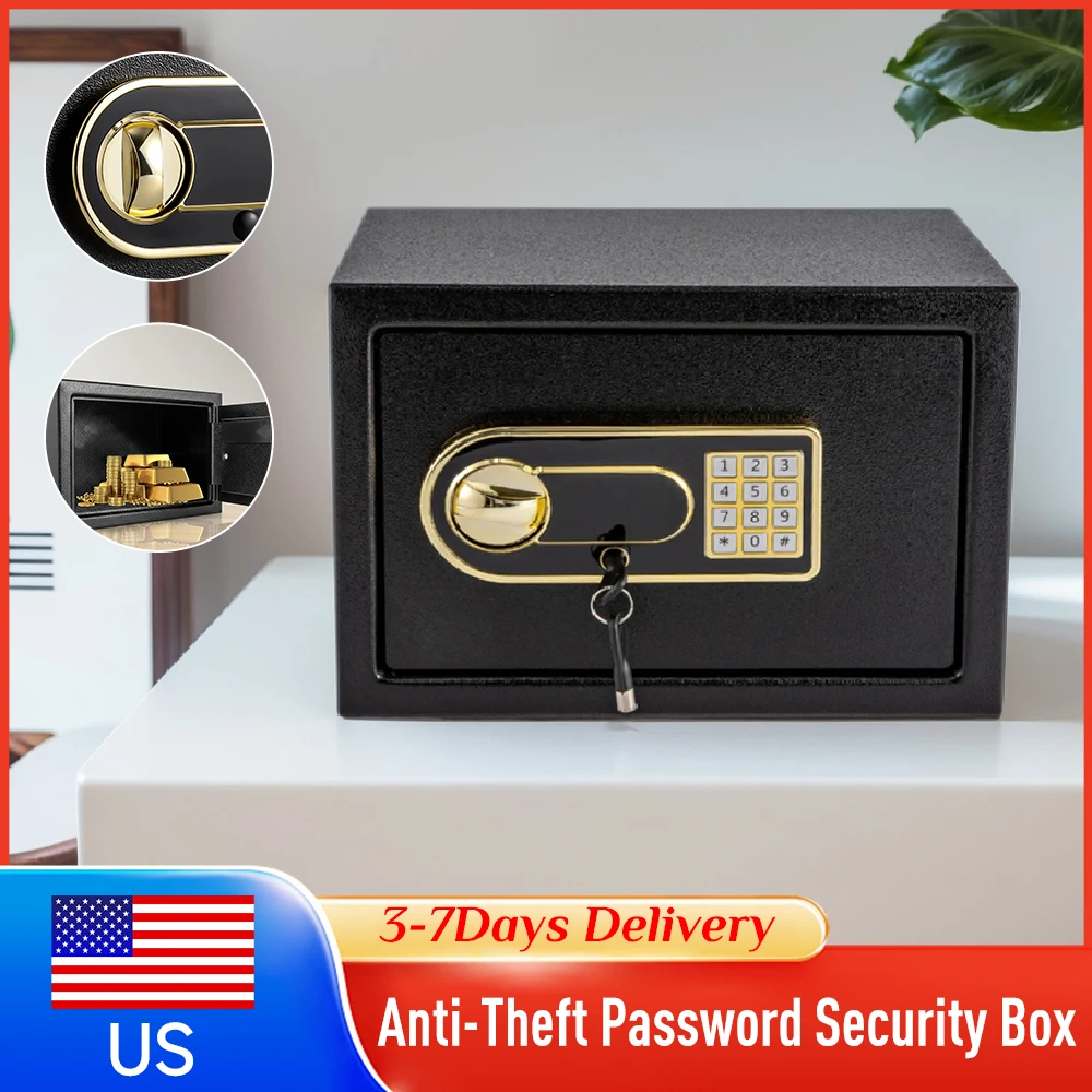 

Электронный сейф с кодовым замком, защита от кражи, для дома, офиса, отеля, хранения документов и денег