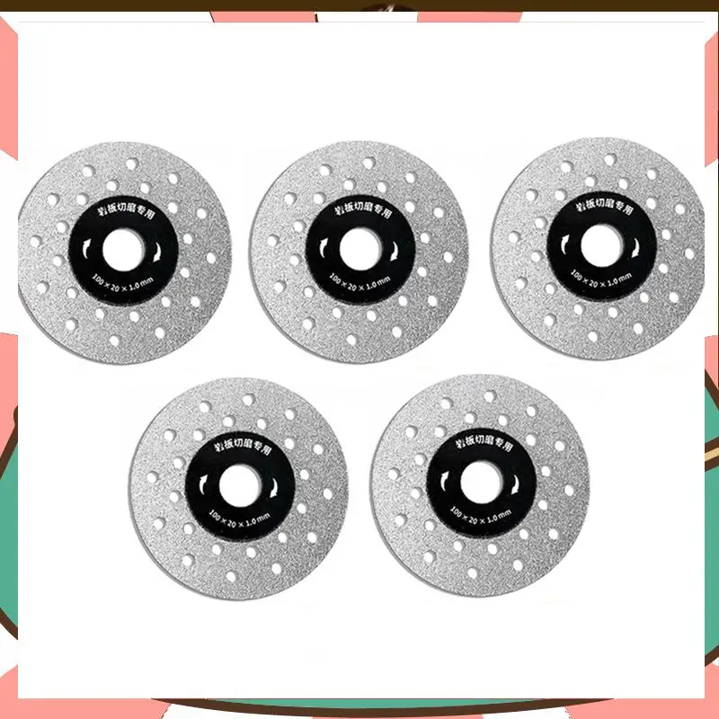 

5PCS Dia 100Mm Rock Grinding Cutting Disc Ultra-Thin Saw Blade Multi Hole Disc Marble Tile Glass Cutter Plate-[A59T]