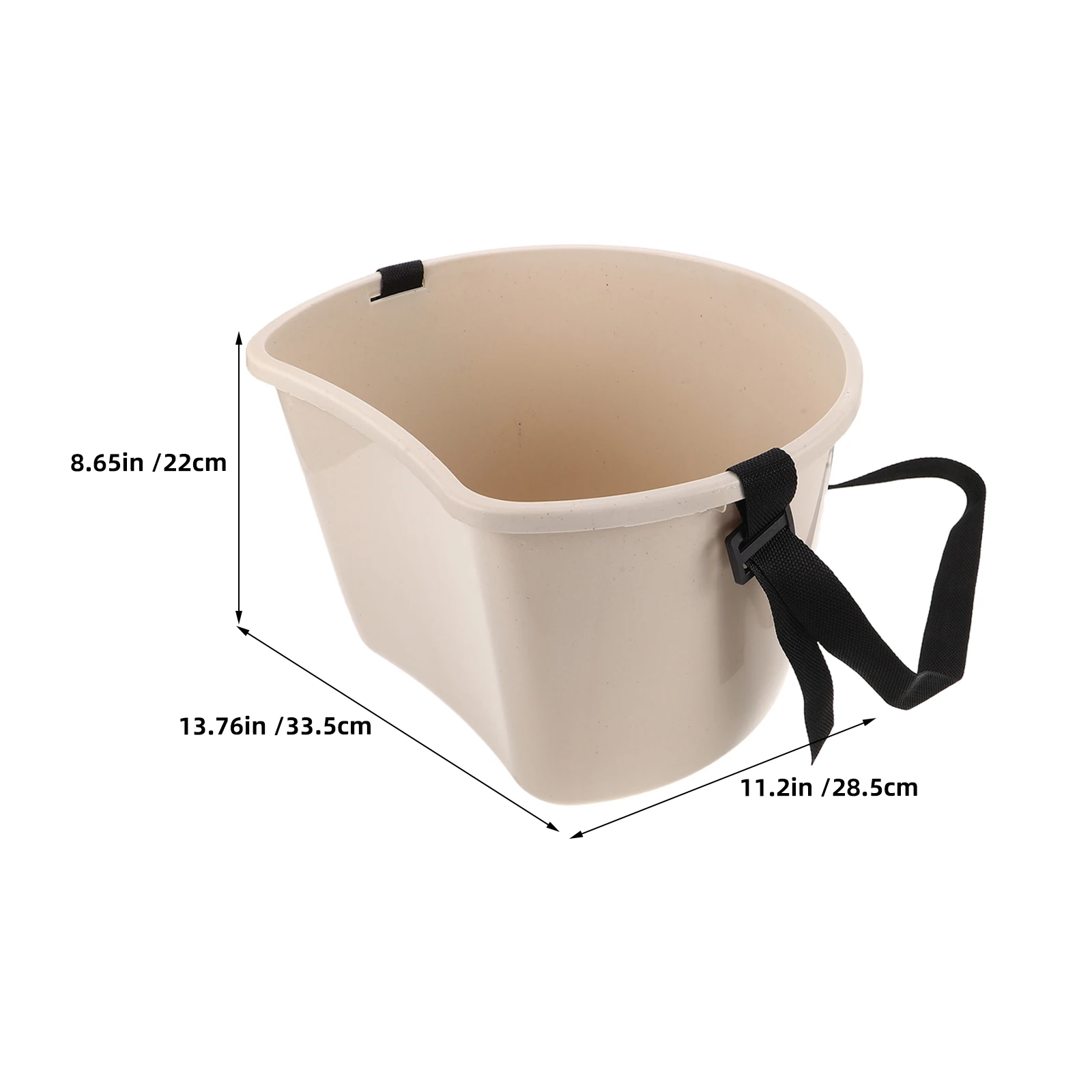 Set di 2 Cestini Multifunzionali per Raccolta, Cesto da Giardino Resistente con Tracolla, Contenitore per Frutta e Verdura