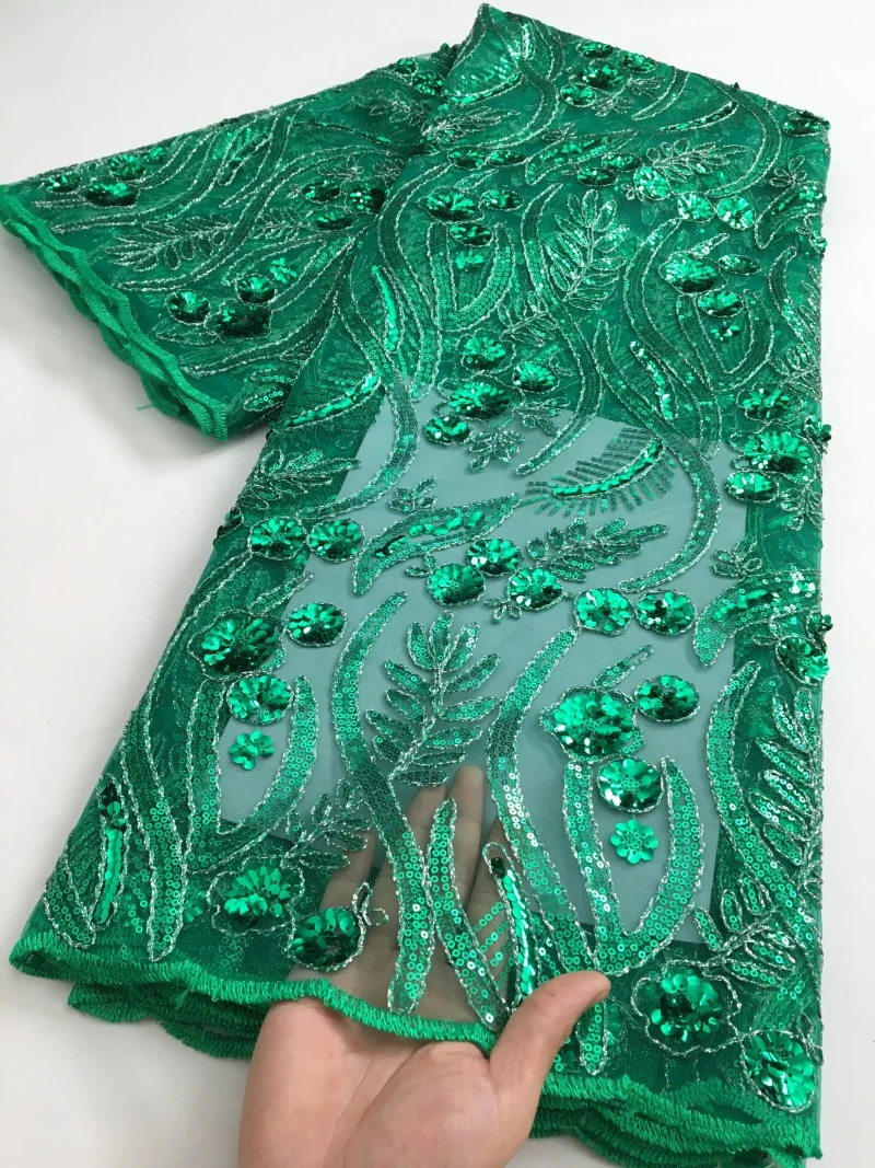 African Fabric Lace Embroidery Mesh Tulle Lace With Stones 2026 High Quality African French Lace Fabric for Party 5 Yards 4677