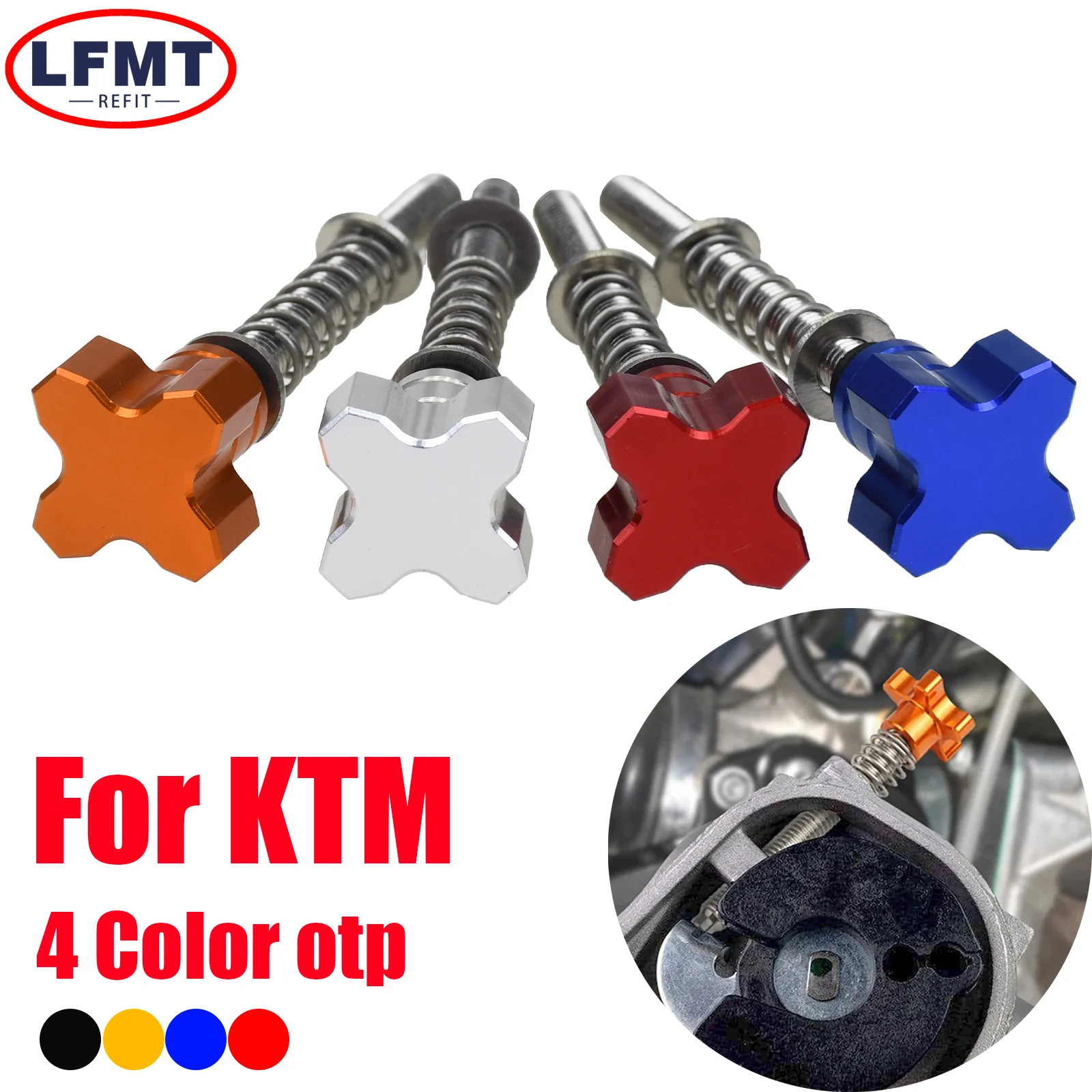 

For KTM TPi EXC 300 250 XCW TPi 2018-2023 150 XCW TPI 2020-2023 Motocross TPS Sensor Guard & Fuel Idle Speed Adjuster Screw