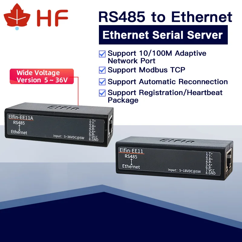 

ethernet to rs485 Device RS485 to Ethernet IOT Server Module Elfin-EE11 Elfin-EE11A Support TCP/IP Telnet Modbus TCP Protocol