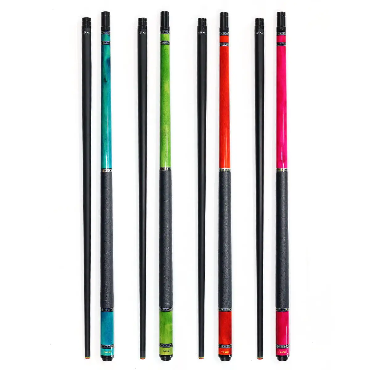 Premium VanQs Handmade Maple Wood 1/2-pc Center Joint Billiard Pool Cue with Cue Joint Protector for Sale